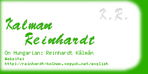 kalman reinhardt business card